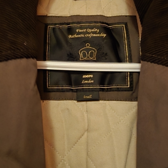 Merc London Army Green Double Breasted Jacket, small - Picture 2 of 7